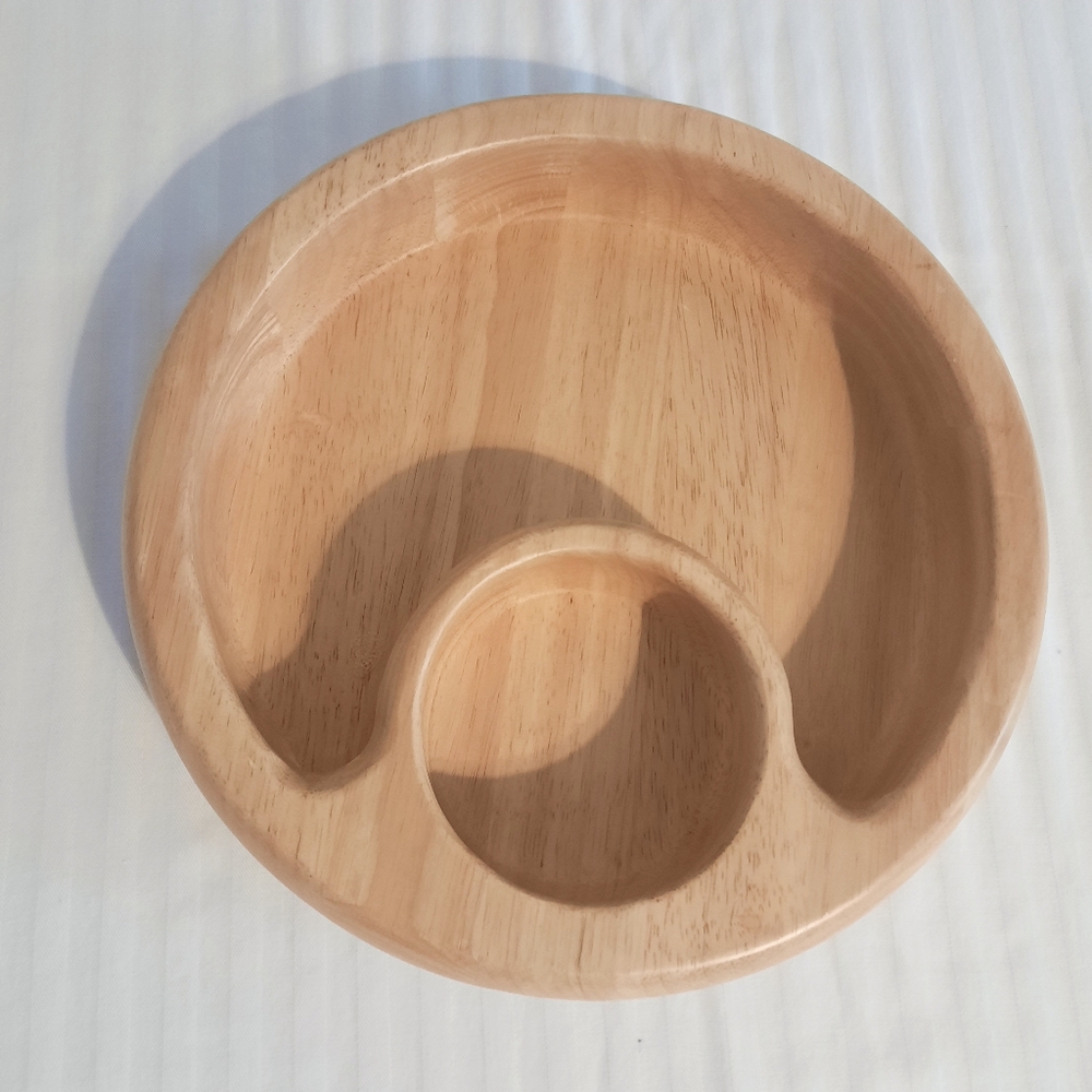 Wooden Chip and Dip Bowl